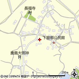 茨城県かすみがうら市下軽部535周辺の地図