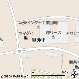 茨城県坂東市緑の里周辺の地図