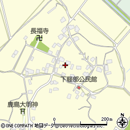 茨城県かすみがうら市下軽部334周辺の地図