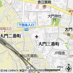 長野県塩尻市大門三番町11周辺の地図