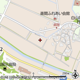 福井県坂井市丸岡町楽間周辺の地図
