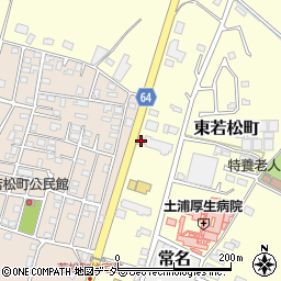 茨城県土浦市東若松町3978周辺の地図