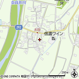 長野県塩尻市洗馬655周辺の地図