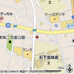 茨城県常総市新石下4100周辺の地図