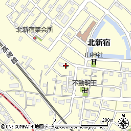 埼玉県鴻巣市北新宿周辺の地図