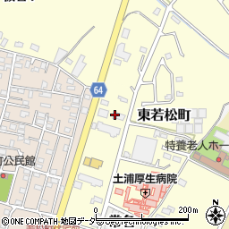 茨城県土浦市東若松町3976周辺の地図