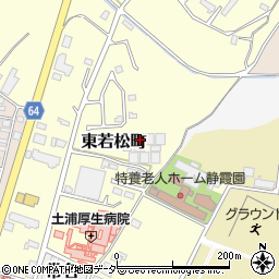 茨城県土浦市東若松町262周辺の地図