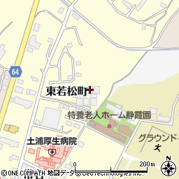 茨城県土浦市東若松町261周辺の地図