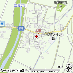 長野県塩尻市洗馬657周辺の地図