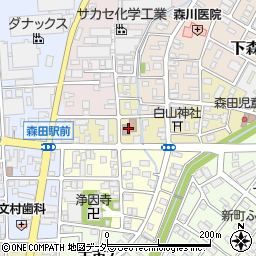 森田公民館周辺の地図
