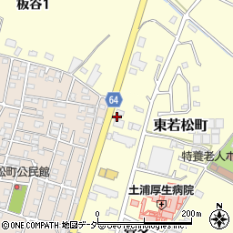 茨城県土浦市東若松町3975周辺の地図