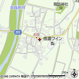 長野県塩尻市太田653周辺の地図