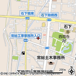 茨城県常総市新石下1022周辺の地図