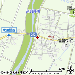 長野県塩尻市洗馬619周辺の地図