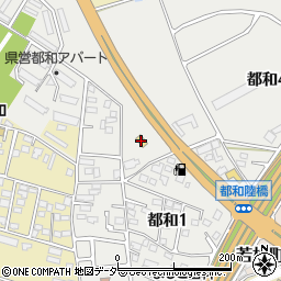 ファミリーマート土浦都和店周辺の地図