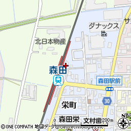 信開ガーデンコート森田駅前周辺の地図
