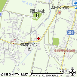 長野県塩尻市太田785周辺の地図