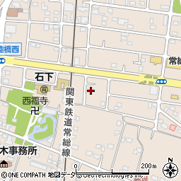 茨城県常総市新石下4000周辺の地図