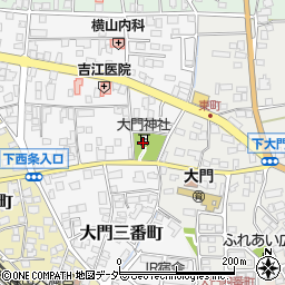 大門神社周辺の地図