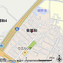 茨城県土浦市東都和周辺の地図