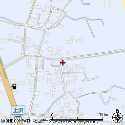 茨城県鉾田市上沢周辺の地図