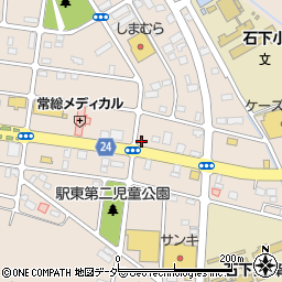 茨城県常総市新石下3934周辺の地図