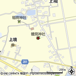 體見神社周辺の地図