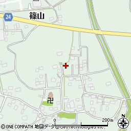 茨城県常総市篠山周辺の地図