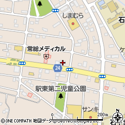 茨城県常総市新石下3924周辺の地図