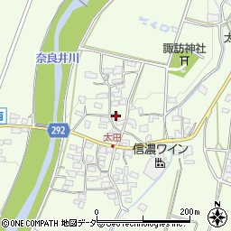 長野県塩尻市太田672周辺の地図