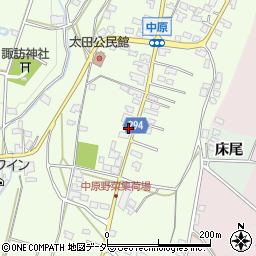 長野県塩尻市洗馬407周辺の地図