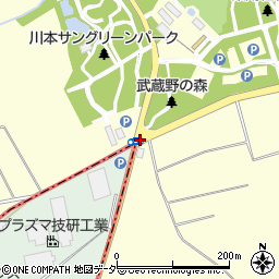 川本サングリーンパーク入口周辺の地図