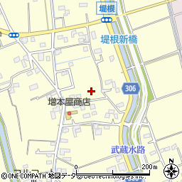 埼玉県行田市堤根周辺の地図