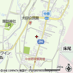 長野県塩尻市太田406周辺の地図