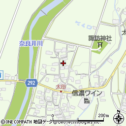 長野県塩尻市洗馬678周辺の地図