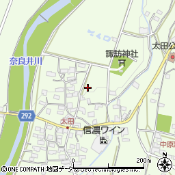 長野県塩尻市太田718-1周辺の地図