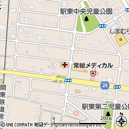 茨城県常総市新石下3768周辺の地図
