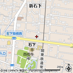 茨城県常総市新石下4551周辺の地図