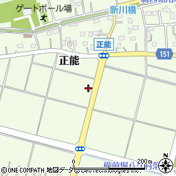 埼玉県加須市正能周辺の地図