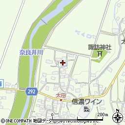 長野県塩尻市太田681-1周辺の地図