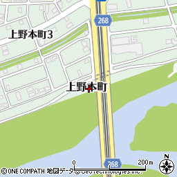 福井県福井市上野本町周辺の地図