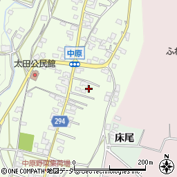 長野県塩尻市太田389-2周辺の地図