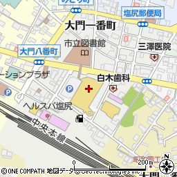 丸文塩尻書店 ウイングロード店周辺の地図
