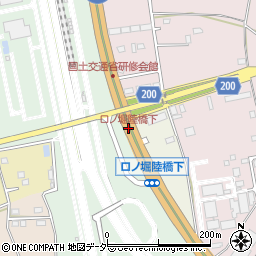 口ノ堀陸橋下周辺の地図