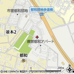 県営都和アパート５号棟周辺の地図