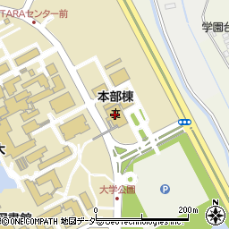 筑波大学　中地区周辺の地図