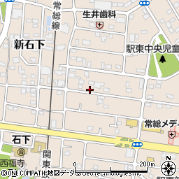 茨城県常総市新石下3792周辺の地図