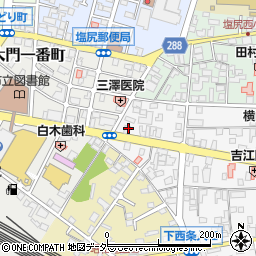 長野県塩尻市大門三番町4-25周辺の地図