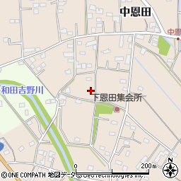 埼玉県熊谷市中恩田499周辺の地図