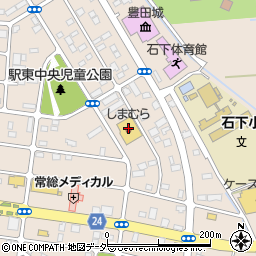 茨城県常総市新石下3945周辺の地図